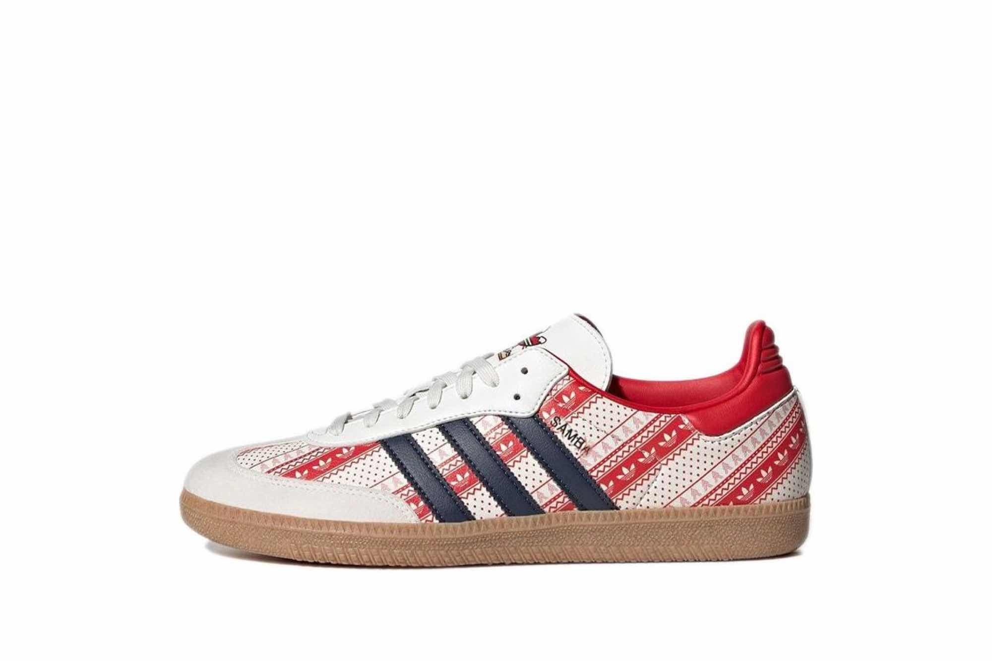 Adidas Samba Vegan Christmas 'White Red Black' GZ4711